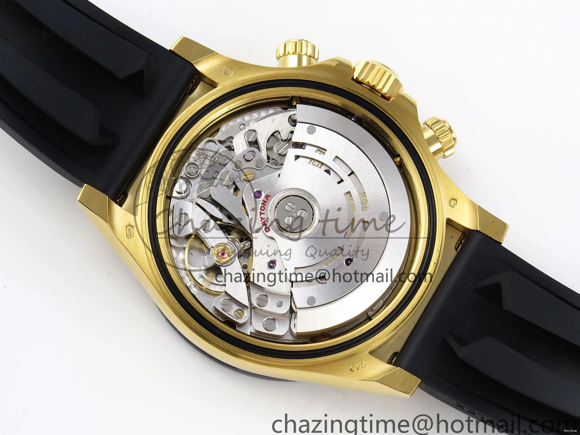 MiroTime 0308 StreetReady DAYTONA 116518 APSF 1:1 BEST EDITION BLACK DIAMONDS DIAL ON OYSTERFLEX RUBBER STRAP SH 1780